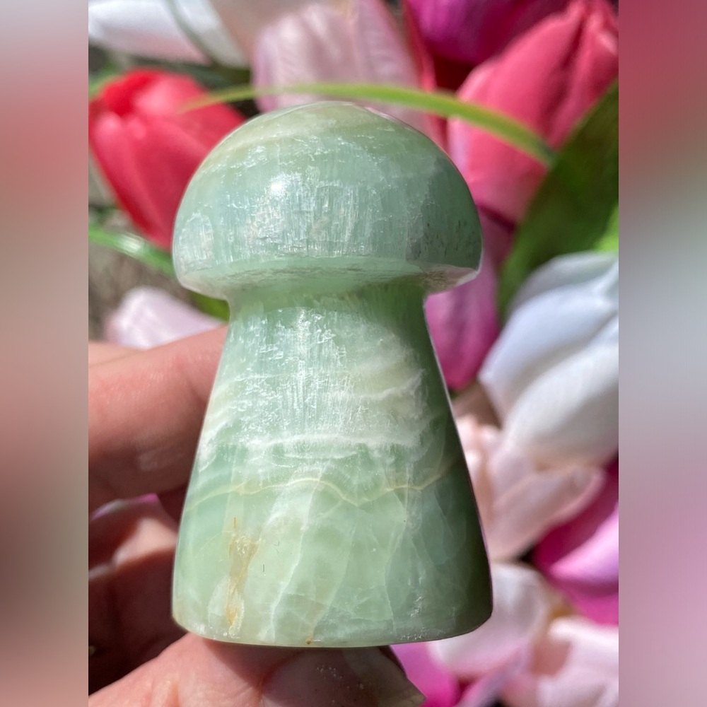 Kiwi Calcite Mushroom - Picture 7 of 14